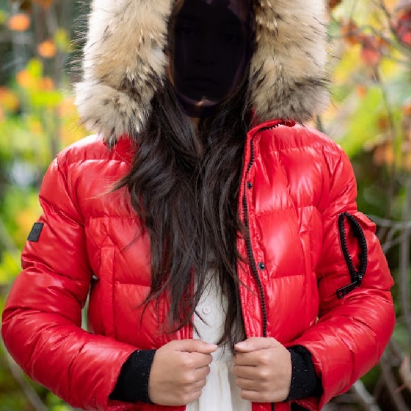 SAM Girls' Fur-Trimmed Down Jacket